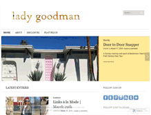 Tablet Screenshot of ladygoodman.com